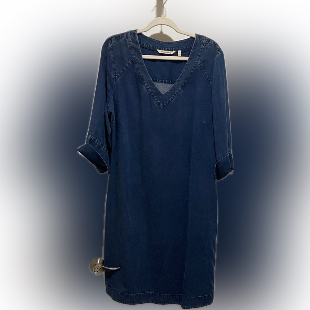 Soft Surroundings V-Neck Denim Dress